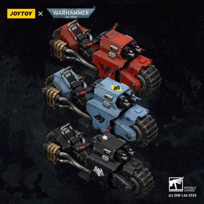 (15 MAR CUTOFF) Raider-pattern Combat Bike with twin-linked bolt rifles-Warhammer 40k 1/18 Action Figure By JOYTOY