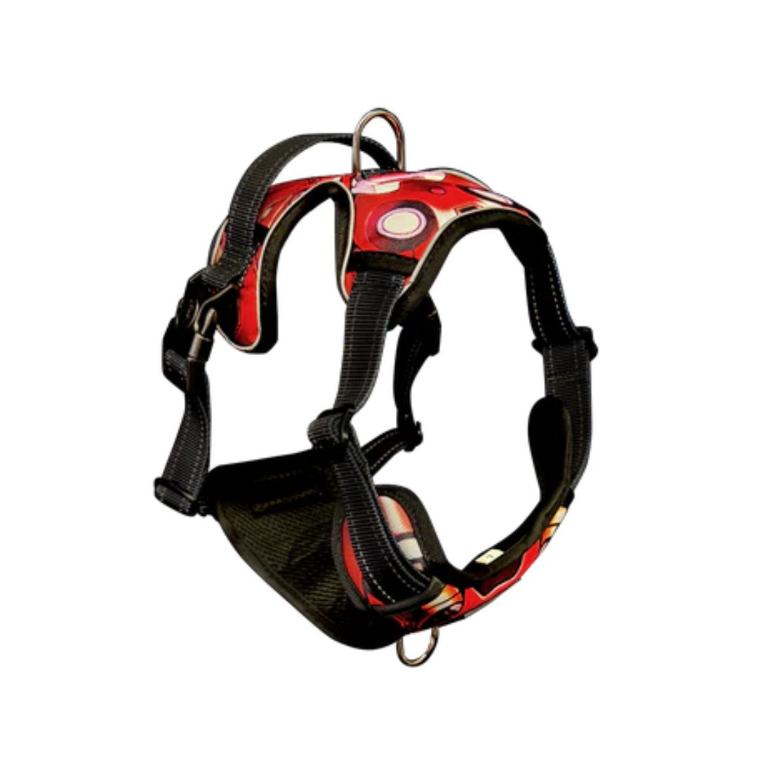 Oxford Cloth No-Pull Harness - Mech Red