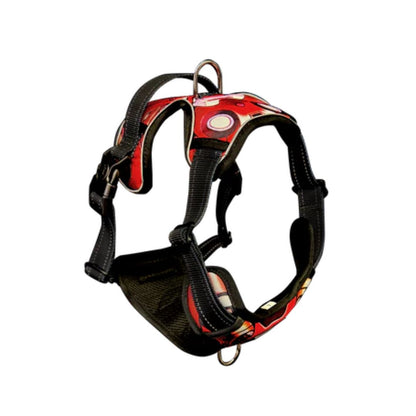 Oxford Cloth No-Pull Harness - Mech Red