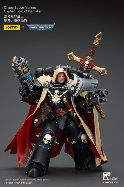 Chaos Space Marines Cypher Lord of the Fallen-1/18 Warhammer 40k Action Figure By JOYTOY