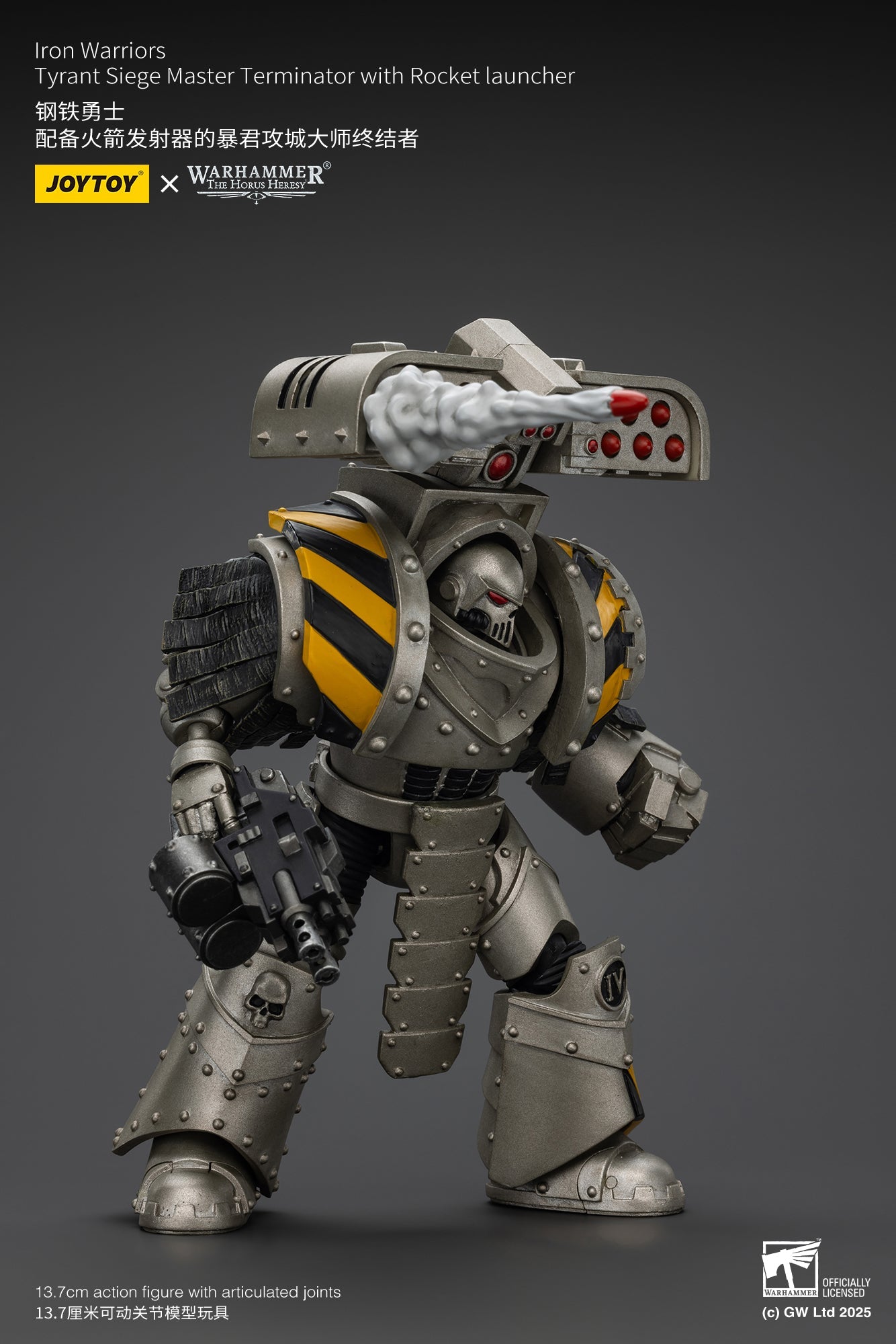 Iron Warriors Tyrant Siege Terminator - Warhammer "The Horus Heresy"1/18 Action Figure By JOYTOY
