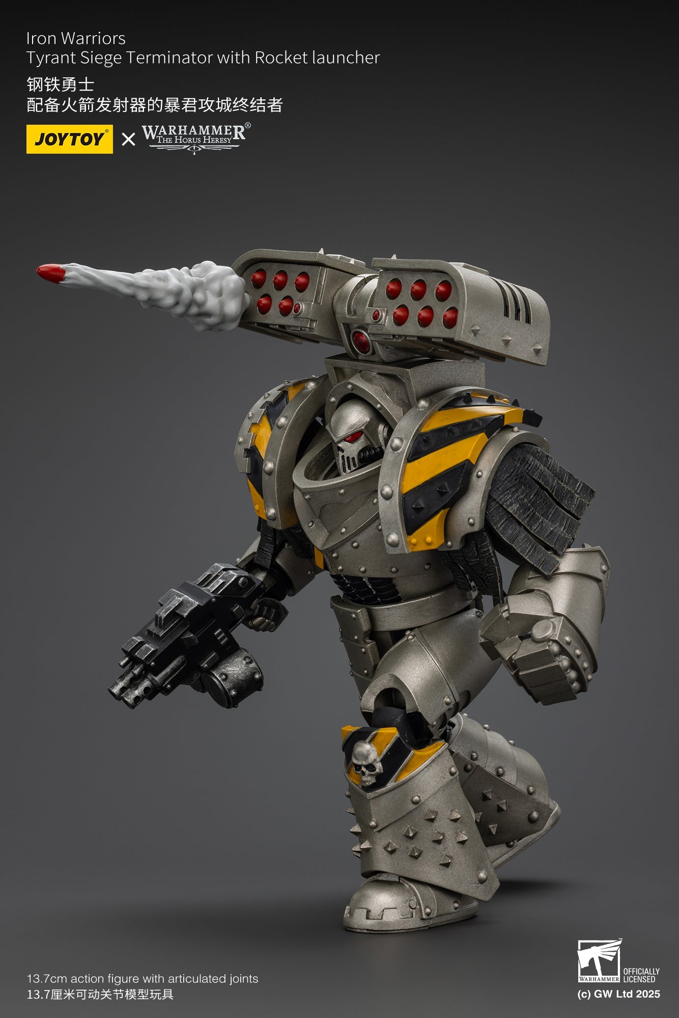 Iron Warriors Tyrant Siege Terminator - Warhammer "The Horus Heresy"1/18 Action Figure By JOYTOY