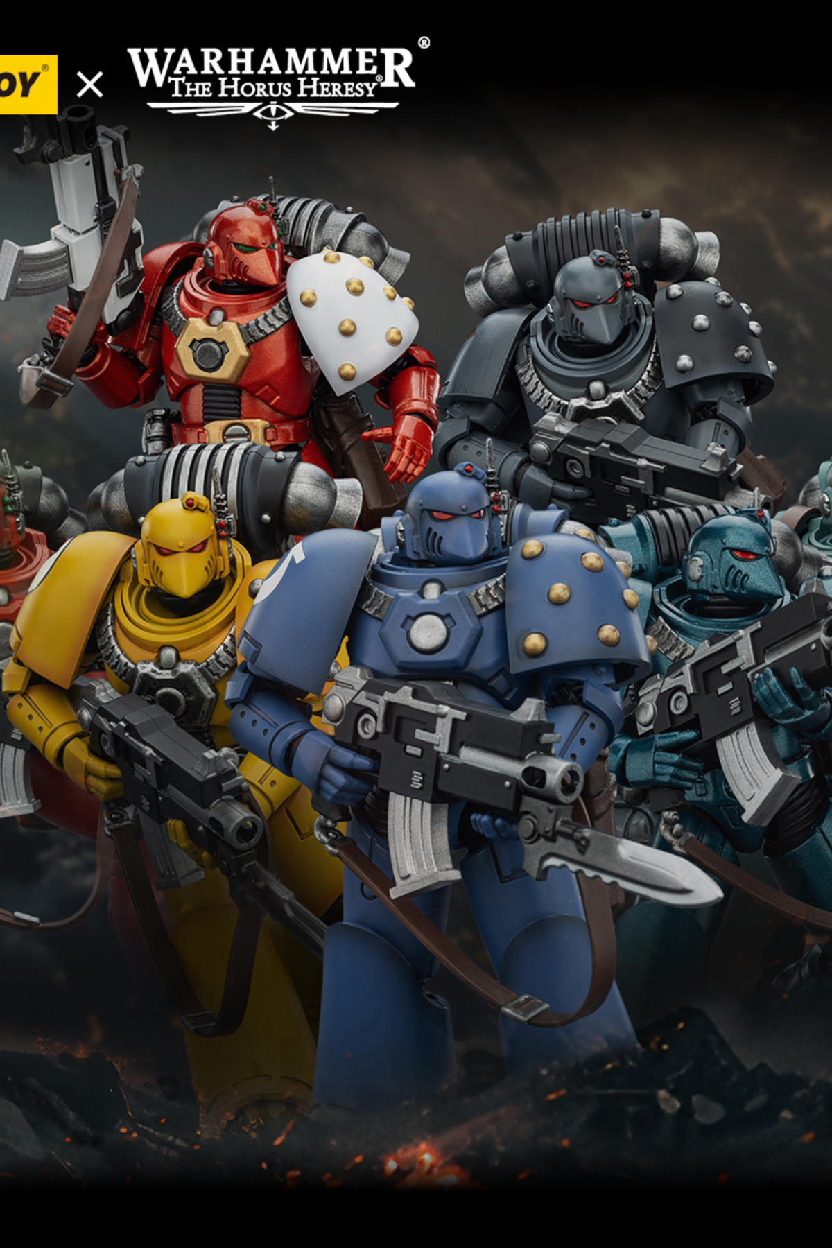 (6/2 Cutoff) MKVI Tactical Legionary-Warhammer "The Horus Heresy" -Warhammer 40k 1/18 Action Figure By JOYTOY