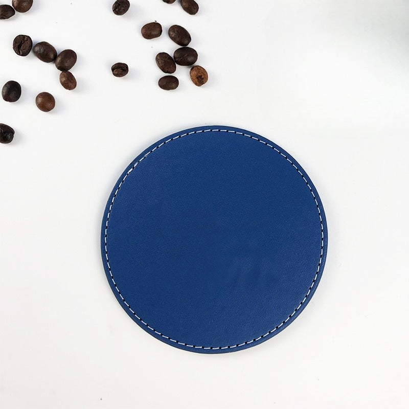 PU leather teacup mat - heat insulation and anti-scalding (round/square)