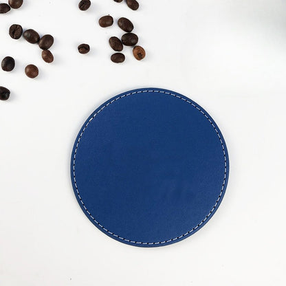 PU leather teacup mat - heat insulation and anti-scalding (round/square)