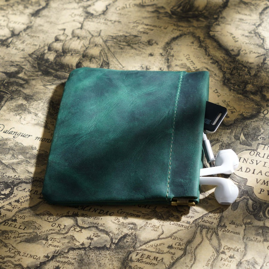 Crazy Horse Leather Storage Bag [Sealed and bounced back]