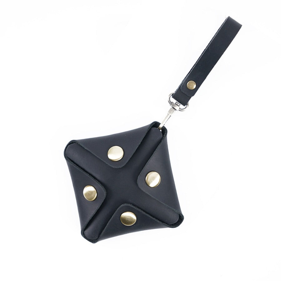 Crazy Horse Leather Small Change Bag - Pendant