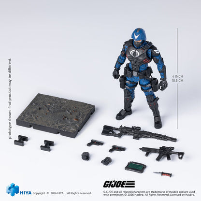(30/7) Exquisite Mini Series 1/18 Scale 4.1 Inch G.I.Joe Cobra Officer Action Figure By HIYA Toys