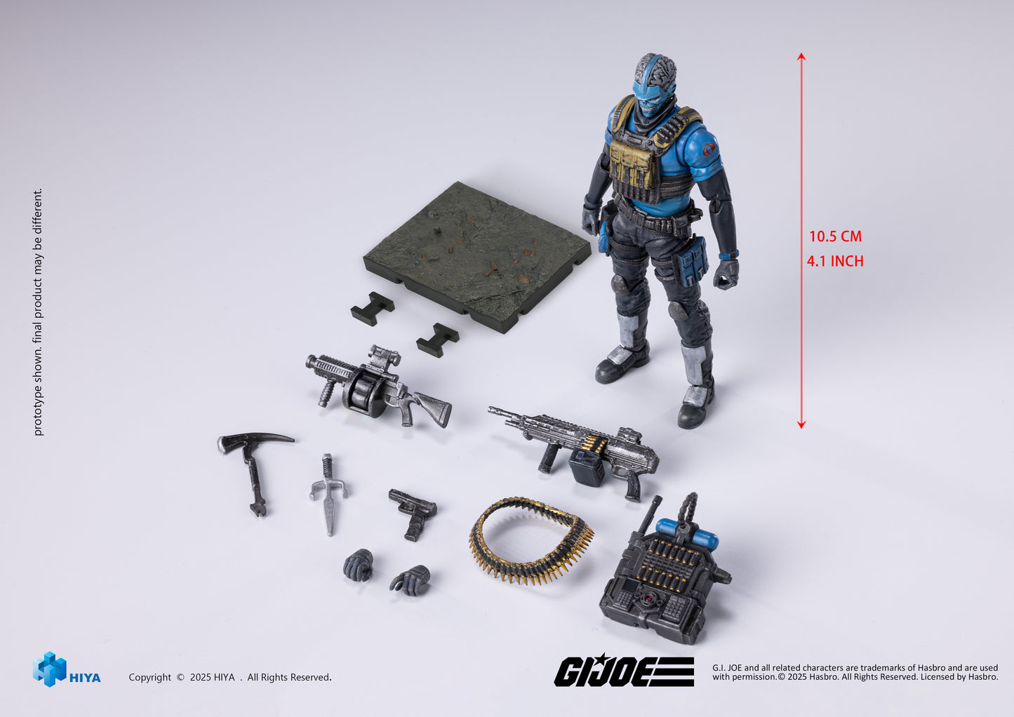 HIYA Exquisite Mini Series 1/18 Scale 4 Inch G.I.Joe Range Viper Action Figure