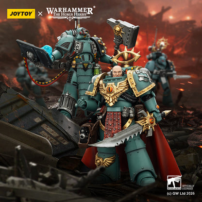 (5 MAR CUT OFF) Sons of Horus Tybalt Marr Captain of the 18th Company & Sons of Horus Siege Breaker- Warhammer "The Horus Heresy" Action Figure By JOYTOY