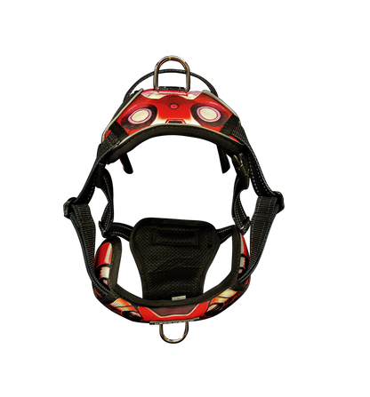 Oxford Cloth No-Pull Harness - Mech Red