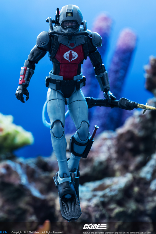 (31 MAR CUTOFF)Cobra Eel - G.I JOE EMG0458 -1/18 Scale Action Figure By HIYA Toys