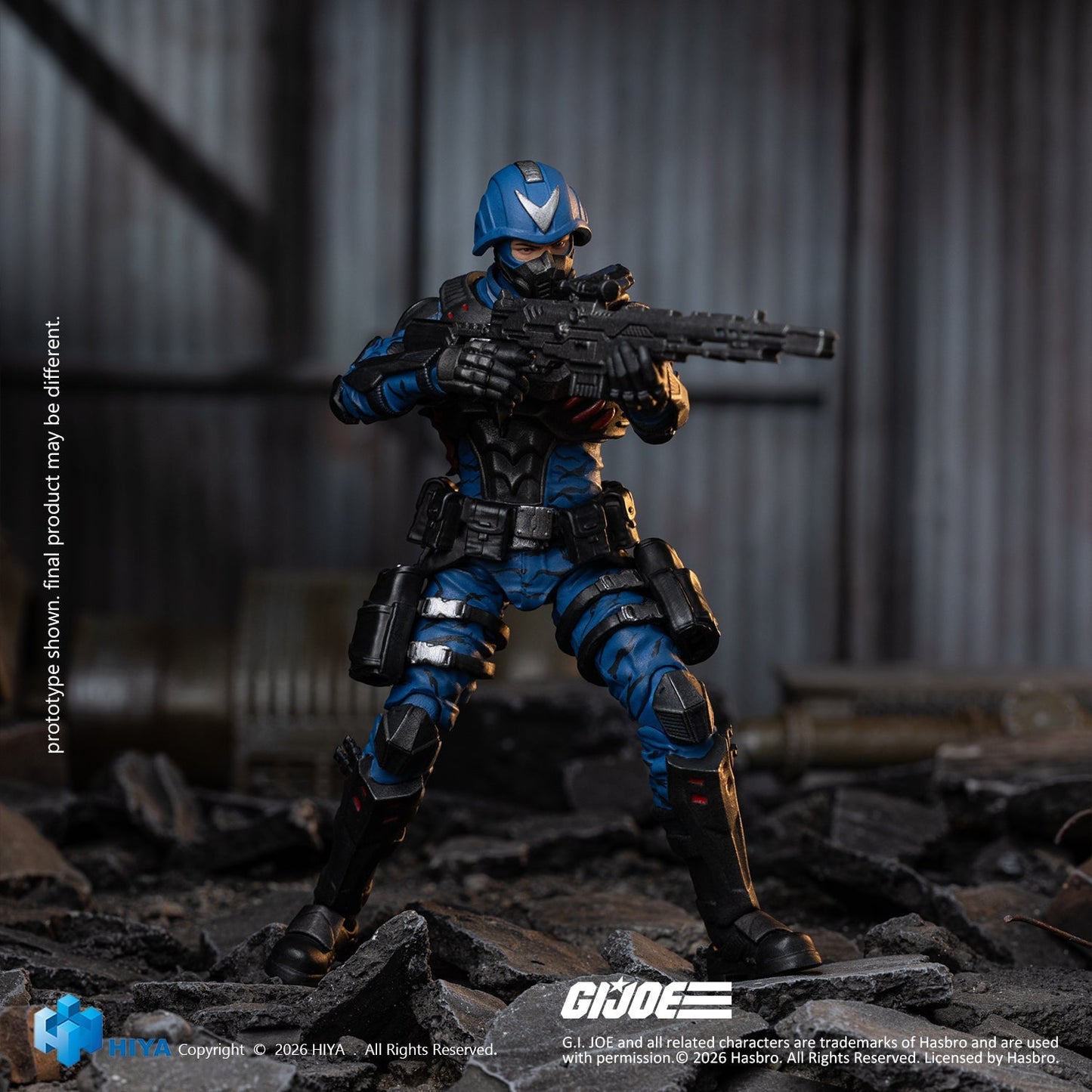 (30/7) Exquisite Mini Series 1/18 Scale 4.1 Inch G.I.Joe Cobra Officer Action Figure By HIYA Toys