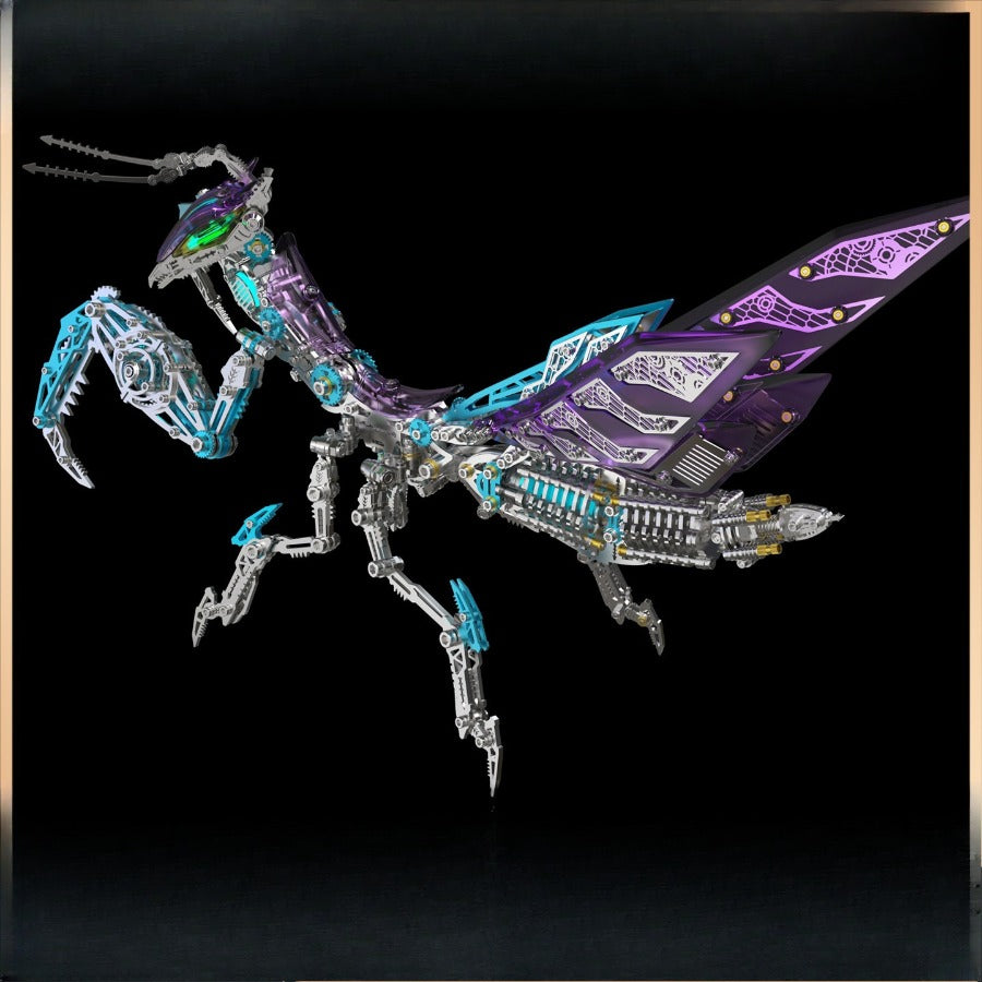 3D Metal Puzzles - Mantis (Purple and Green)