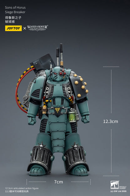 (5 MAR CUT OFF) Sons of Horus Tybalt Marr Captain of the 18th Company & Sons of Horus Siege Breaker- Warhammer "The Horus Heresy" Action Figure By JOYTOY