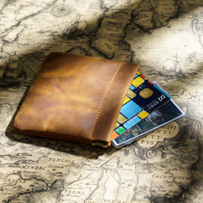 Crazy Horse Leather Storage Bag [Sealed and bounced back]