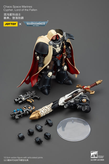 Chaos Space Marines Cypher Lord of the Fallen-1/18 Warhammer 40k Action Figure By JOYTOY