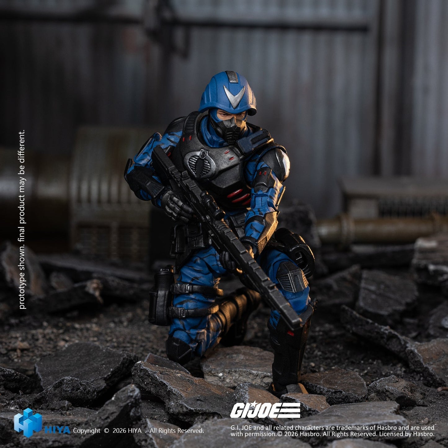 (30/7) Exquisite Mini Series 1/18 Scale 4.1 Inch G.I.Joe Cobra Officer Action Figure By HIYA Toys