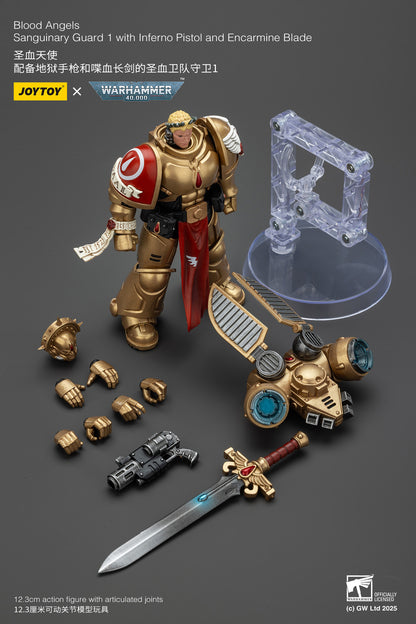 Blood Angels Sanguinary Guard - 1/18 warhammer 40k Action Figure By JOYTOY