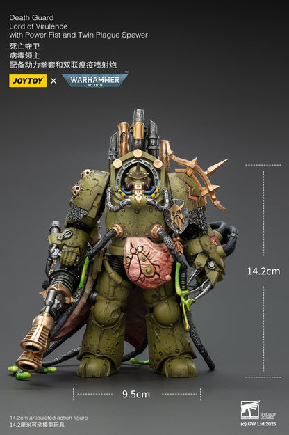 Death Guard Foul Blightspawn / Death Guard Lord of Virulence - "Warhammer 40,000" 1/18 Action Figure By JOYTOY