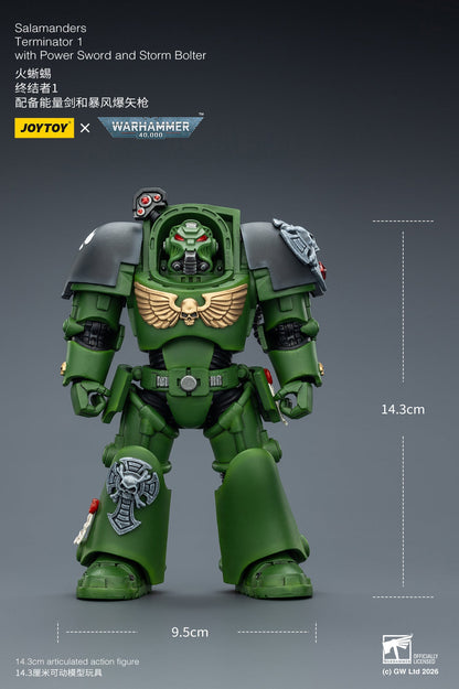 (20 FEB CUTOFF) Salamanders Terminator -Warhammer 40k 1/18 Action Figure By JOYTOY