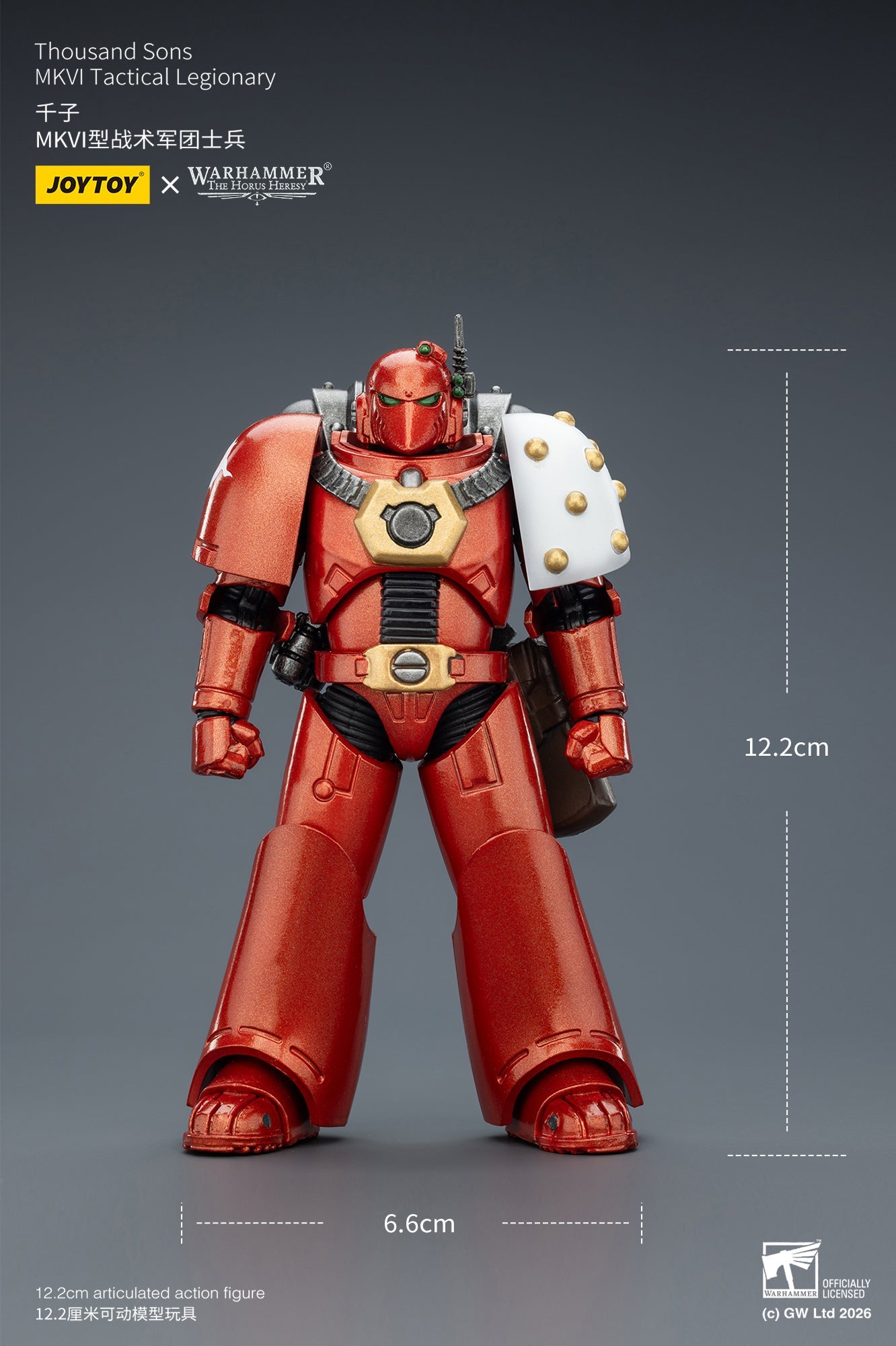 (6/2 Cutoff) MKVI Tactical Legionary-Warhammer "The Horus Heresy" -Warhammer 40k 1/18 Action Figure By JOYTOY