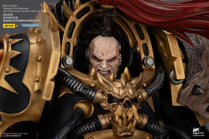 Black Legion Abaddon the Despoile with Drach'nyen and the Talon of Horus - "Warhammer 40K" 1/18 Action Figure By JOYTOY