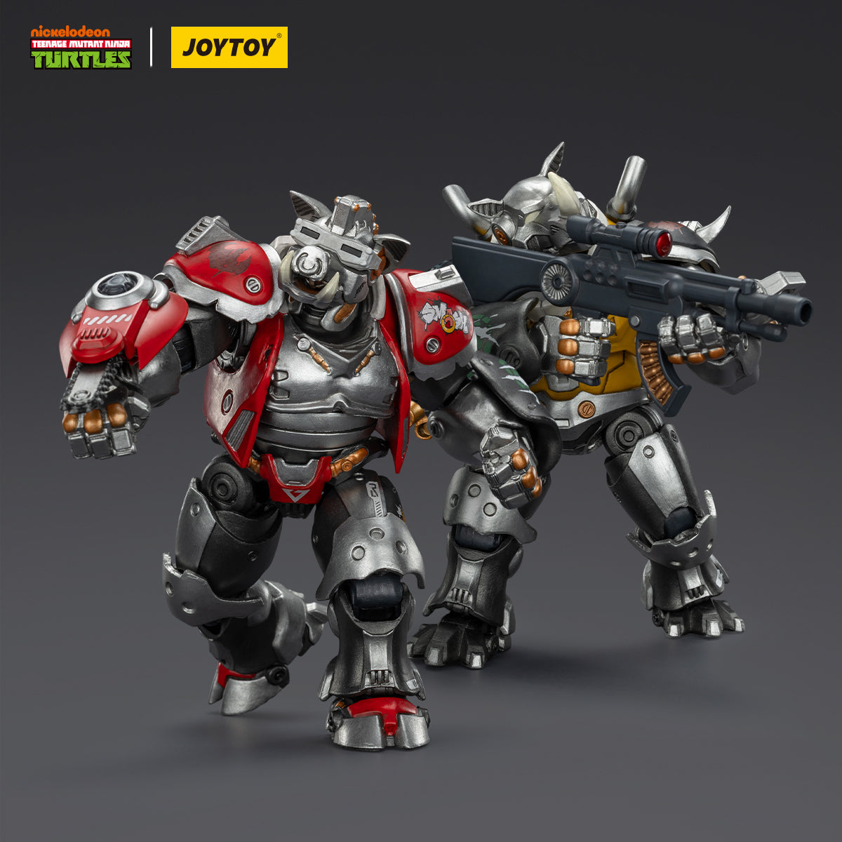 (25 FEB CUT OFF)TMNT-Super Bebop & Mighty Rocksteady -TMNT 40k 1/18 Action Figure By JOYTOY