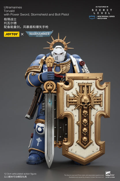 Ultramarines Set - Titus, Metaurus, Levantus, Torvald - Warhammer 40K  1/18 Action Figure By JOYTOY