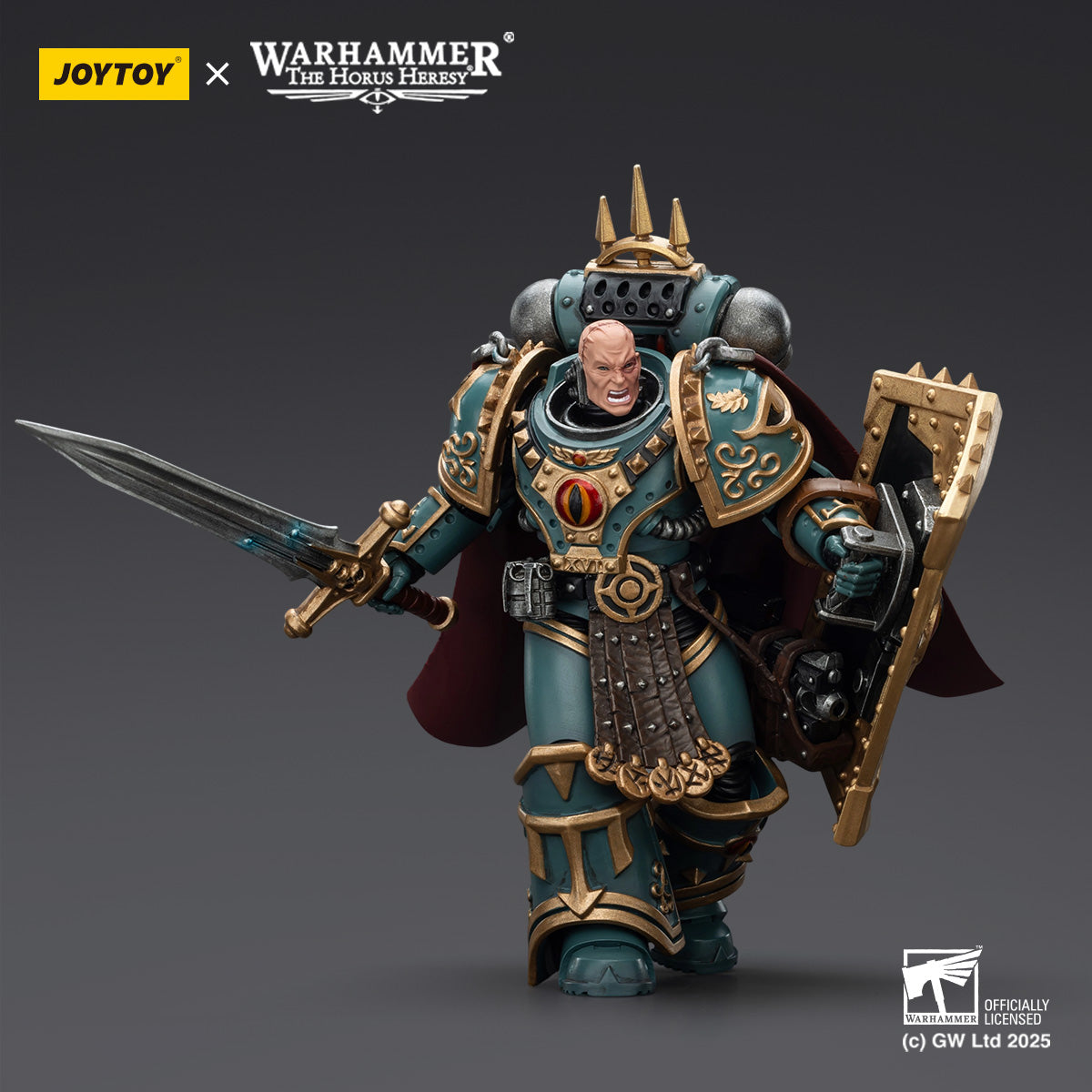Sons of Horus Little Horus Aximand Captain of the 5th Company - 1/18 Warhammer "The Horus Heresy" Action Figure By JOYTOY