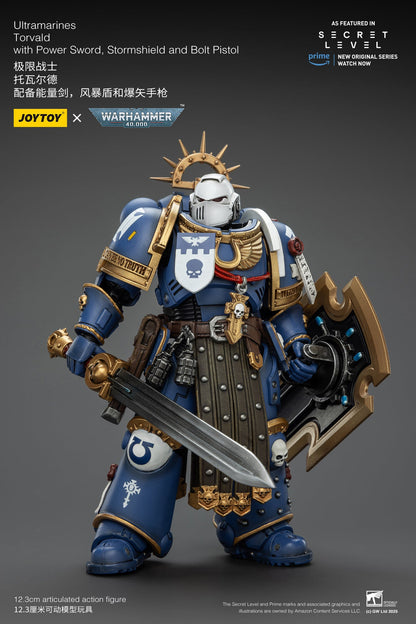 Ultramarines Set - Titus, Metaurus, Levantus, Torvald - Warhammer 40K  1/18 Action Figure By JOYTOY