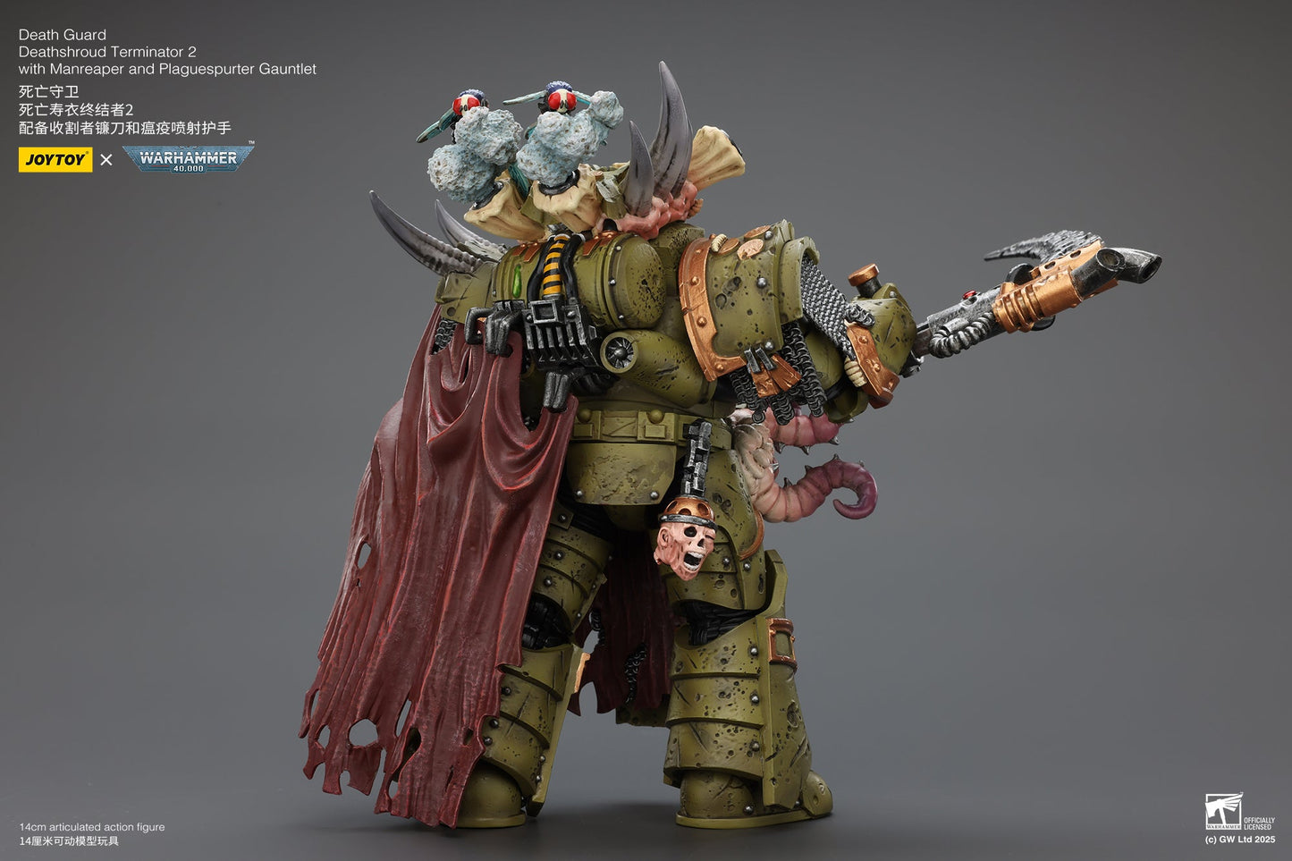Death Guard Deathshroud Terminator Set - Warhammer 40K 1/18 Action Figure By JOYTOY