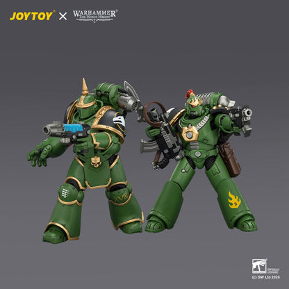 (15/7) Salamanders MK III Tactical Legionary & MKVI Tactical Legionary - "The Horus Heresy" Warhammer 40k 1/18 Action Figure By JOYTOY