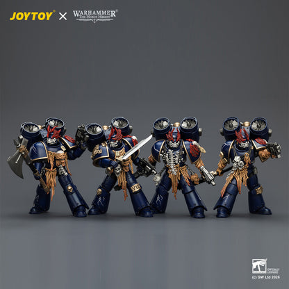 (25/8) Night Lords Night Raptors - "The Horus Heresy" Primarch-Warhammer 30k 1/18 Action Figure By JOYTOY
