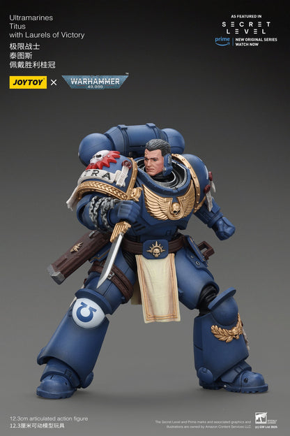 Ultramarines Set - Titus, Metaurus, Levantus, Torvald - Warhammer 40K  1/18 Action Figure By JOYTOY