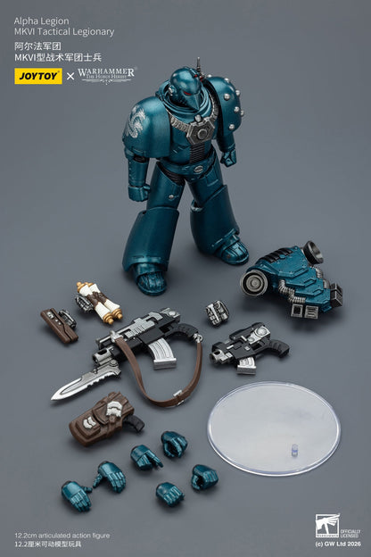 (6/2 Cutoff) MKVI Tactical Legionary-Warhammer "The Horus Heresy" -Warhammer 40k 1/18 Action Figure By JOYTOY
