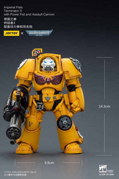 (20 FEB CUTOFF) Imperial Fists Terminator-Warhammer 40k 1/18 Action Figure By JOYTOY
