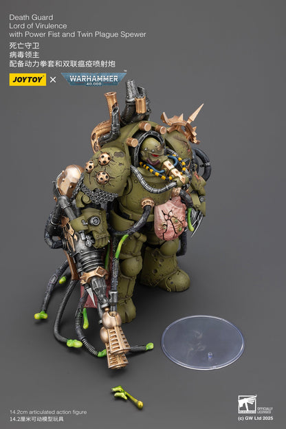 Death Guard Foul Blightspawn / Death Guard Lord of Virulence - "Warhammer 40,000" 1/18 Action Figure By JOYTOY