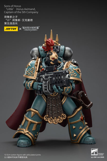 Sons of Horus Little Horus Aximand Captain of the 5th Company - 1/18 Warhammer "The Horus Heresy" Action Figure By JOYTOY
