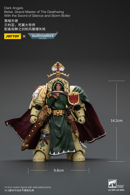 Dark Angels Belial Grand Master of The Deathwing With the Sword of Silence and Storm Bolter - WARHAMMER 40K Action Figure By JOYTOY