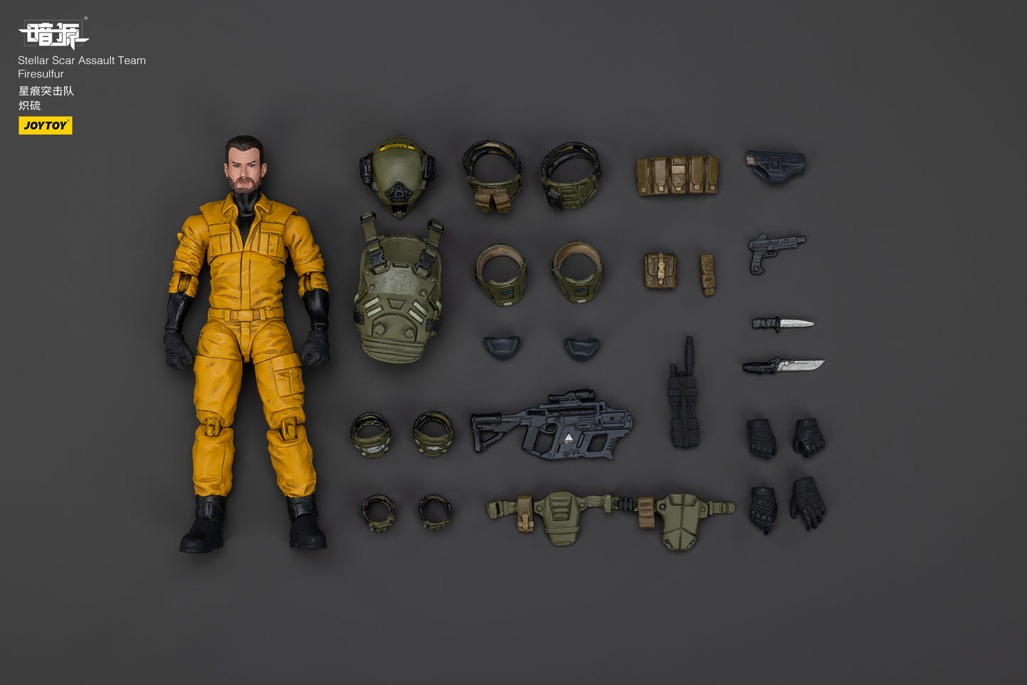 Stellar Scar Assault Team Gravelgold Action Figure by JOYTOY