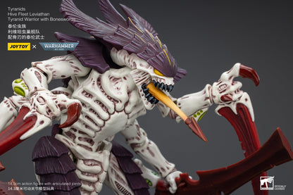 Tyranids Hive Fleet Leviathan Tyranid Warrior with Boneswords - Warhammer 40K Action Figure By JOYTOY