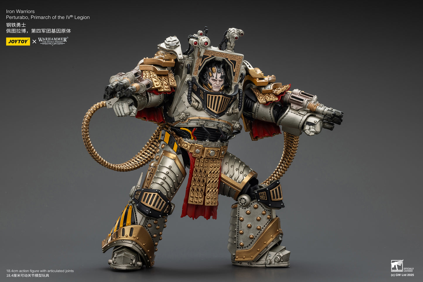 Iron Warriors Perturabo Primarch of the lVth Legion- 1/18 Warhammer The Horus Heresy By JOYTOY