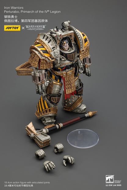 Iron Warriors Perturabo Primarch of the lVth Legion- 1/18 Warhammer The Horus Heresy By JOYTOY