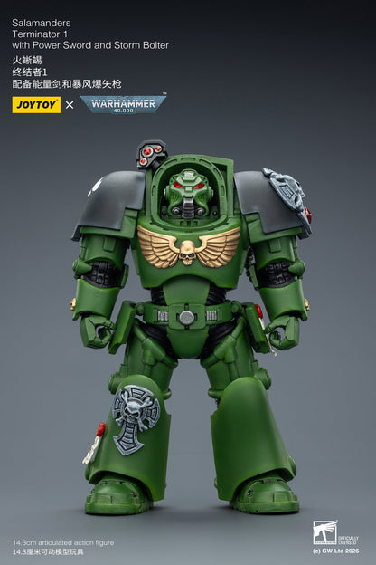 (20 FEB CUTOFF) Salamanders Terminator -Warhammer 40k 1/18 Action Figure By JOYTOY