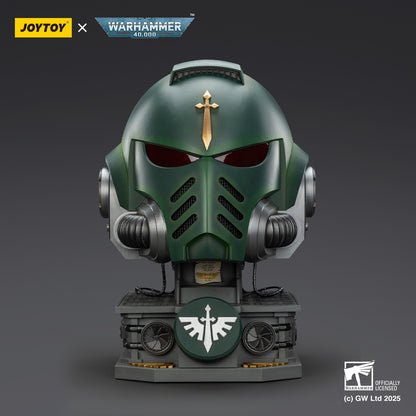 Dark Angels MkX 1:1 Helmet & Display Stand - 1/1 Warhammer 40K Helmet By JOYTOY