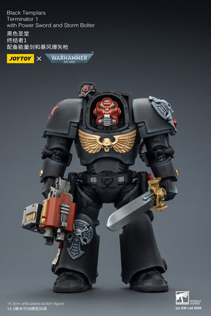 (20 FEB CUTOFF) Black Templars Terminator -Warhammer 40k 1/18 Action Figure By JOYTOY