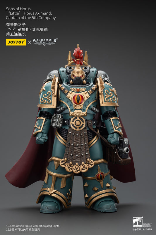 Sons of Horus Little Horus Aximand Captain of the 5th Company - 1/18 Warhammer "The Horus Heresy" Action Figure By JOYTOY