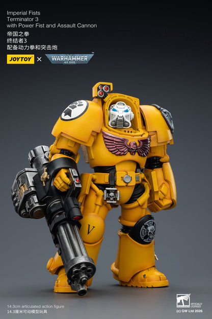 (20 FEB CUTOFF) Imperial Fists Terminator-Warhammer 40k 1/18 Action Figure By JOYTOY