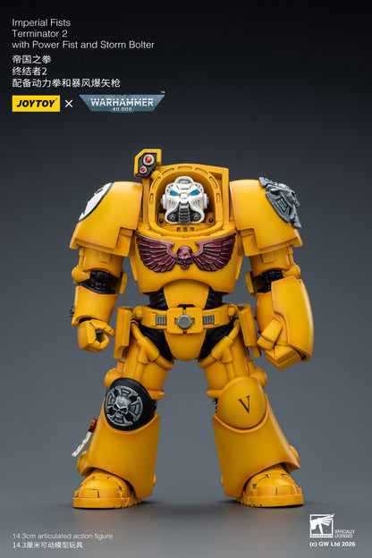 (20 FEB CUTOFF) Imperial Fists Terminator-Warhammer 40k 1/18 Action Figure By JOYTOY